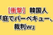 【衝撃】韓国人「日本、庭でバーベキューすると裁判になるらしい」
