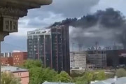 海外「今日もロシアは火事。モスクワのDMタワービジネスセンターが燃える」