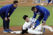 【海外の反応】大谷翔平が左肩亜脱臼もWS第3戦出場へ【MLB】
