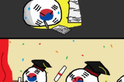 【韓国】先生【ポーランドボール】