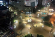 【画像】韓国人「台風12号の影響で商店街浸水、道路流失など被害続出‥」　韓国の反応