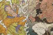 台湾アーティスト「浮世絵スタイルでアニメのイラストを描いたよ！」