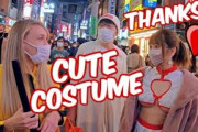 外国人さん、日本のハロウィンに参加してみた！超楽しそうですね！！！