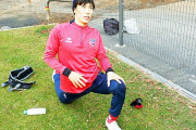水原FCの「練習の虫」石田雅俊、Kリーグ1昇格POに向けて「挑戦者の姿勢で慶南戦に臨む」