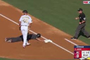 【海外】「笑顔が最高！」大谷翔平、球宴初安打も牽制で刺されてアウトになってしまうw