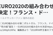 EURO2020の組み合わせ決定！フランス・ドイツ・ポルトガルが同じ組に（海外の反応）
