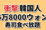 【衝撃】韓国人「6万8000ウォンの回転寿司食べ放題、元は取れるのか」