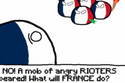 【フランス】怒れる暴徒たちが現れた！【ポーランドボール】