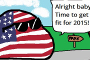 【アメリカ】アメリカの新年の抱負【ポーランドボール】