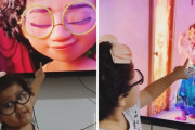 ディズニー映画に私が出てる！「ミラベルと魔法だらけの家」に自分そっくりな主人公を見つけた女の子の反応が可愛い