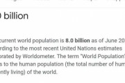 海外「世界人口は推定約80億人になったようだが」