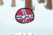 【ノルウェー】森で迷って飢えるよ【ポーランドボール】