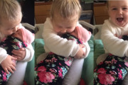 初めて妹に会う3歳の女の子。お姉ちゃんとして妹を大切にする姿にほっこり