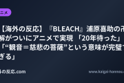 【海外の反応】『BLEACH』浦原喜助の卍解がついにアニメで実現 「20年待った」「“観音＝慈悲の菩薩”という意味が完璧すぎる」