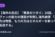 【海外の反応】『黄泉のツガイ』20話、イヴァンの能力の理屈が判明し海外納得 「片方は物質、もう片方はエネルギーを斬って転送する」