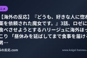 【海外の反応】『どうも、好きな人に惚れ薬を依頼された魔女です。』3話、ロゼに食べさせようとするハリージュに海外ほっこり 「昼休みを延ばしてまで食事を届ける男」