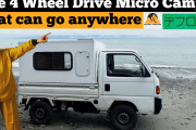 【海外の反応】日本の軽トラをベースにキャンピングカーを作ってみた！