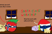 【アメリカ】アメリカがクリスマスを救うよ【ポーランドボール】