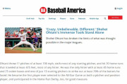 【海外の反応】大谷翔平が『ベースボール・アメリカ』誌の最優秀選手賞に選出！「まさかイチローを超えるとは…」