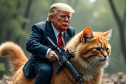 「トランプ！猫を助けて！！」難民達による「猫捕食の噂」をきっかけに「トラ猫ミーム」がネット上で大量に出回る[海外の反応]