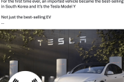 韓国人「モデルYの躍進にイーロン・マスク氏も太鼓判！韓国市場でテスラがBMW・ベンツを圧倒」