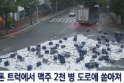 韓国人「韓国の道路で2000本のビールがぶち撒かれた結果」