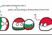 【ポーランド】クリスマスツリー【ポーランドボール】
