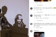 韓国人「ジョニー・デップがいいね！を押した日本人のインスタ動画がこちら…芸術的すぎる…ﾌﾞﾙﾌﾞﾙ」