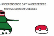 【アメリカ】アメリカの誕生日【ポーランドボール】