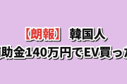 【朗報】韓国人「補助金140万円で日本のEVを買った」