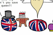 【イギリス】God Save The Queen...?【ポーランドボール】