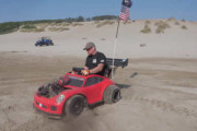 やりおった！子供用電動カー「Power Wheels」にエンジン積んじゃいました