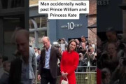 厳重警備のウィリアム皇太子夫妻の背後をサトシ・ナカモト似の男性が通り過ぎた映像が面白いと話題に（海外の反応）