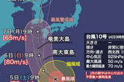 9号の傷を癒す間もなく…今年最強クラスの台風10号が7日に韓半島を縦断、首都圏が危ない＝韓国の反応