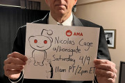 【海外】「ニコラス・ケイジだけど何か質問ある？」