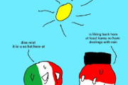 【イタリア】平均的なイタリアの夏【ポーランドボール】