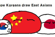 【東アジア】東アジア人が東アジア諸国を描く方法【ポーランドボール】