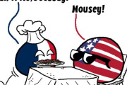 【アメリカ】フランス料理を食べるよ【ポーランドボール】