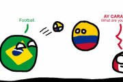 【ベネズエラ】サッカーボール【ポーランドボール】