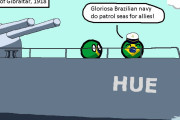 【ブラジル】ブラジル海軍が敵を倒すよ【ポーランドボール】