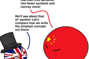 【中国-イギリス】我思う、故に我書く【ポーランドボール】
