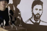 海外の反応「賢い民族」日本人が作ったメッシのダンボールアートに海外驚嘆