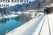海外視聴者「きれい…！！」あたり一面真っ白！日本の雪景色の列車旅
