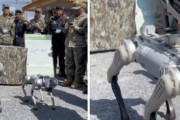 【海外の反応】中国が機関銃を搭載した戦争用ロボット犬を披露　海外の反応「こうなることは分かっていた、ターミネーターにどんどん近づいていく」