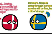 【ノルウェー】ノルウェーが変になってるよ【ポーランドボール】
