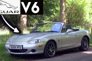 【海外の反応】マツダロードスターにジャガー製V6エンジンを載せてみた！
