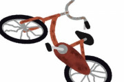 「無人の自転車を後ろから800回押したときの…タイヤがたどったデータがこちら」