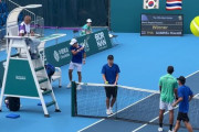 【動画】韓国人「韓国人選手がまた非マナー行為‥」敗北した腹いせに持っていたラケットを地面に叩きつけ、握手拒否！」　韓国の反応