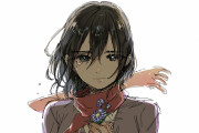 進撃の巨人 – 「100カノ」の作画さんが描いたミカサが可愛すぎると話題に【海外の反応】