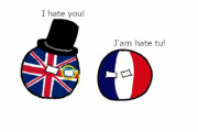 【イギリス】フランスの借用語が多すぎるよ【ポーランドボール】